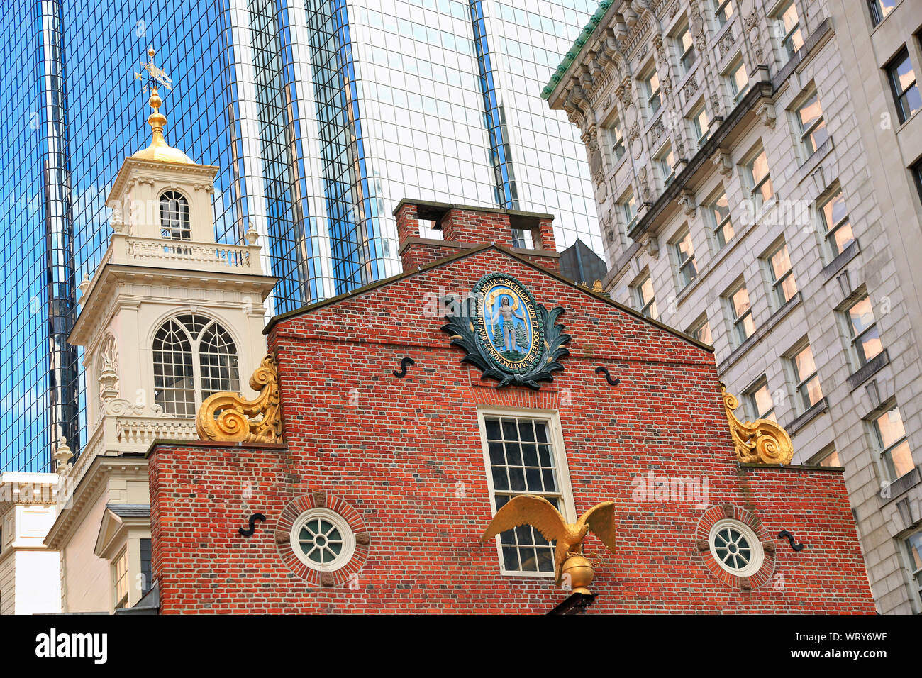 Old State House au centre-ville de Boston, Massachusetts, USA Banque D'Images