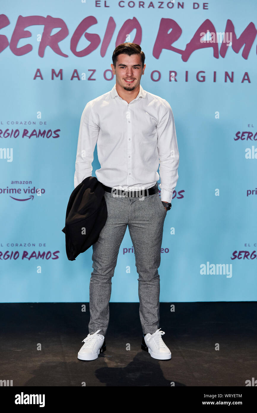 Madrid, Espagne. 10 Sep, 2019. Brahim Diaz assiste à l'el Corazon de Sergio Ramos en première mondiale au Musée Reina Sofia à Madrid. Credit : SOPA/Alamy Images Limited Live News Banque D'Images