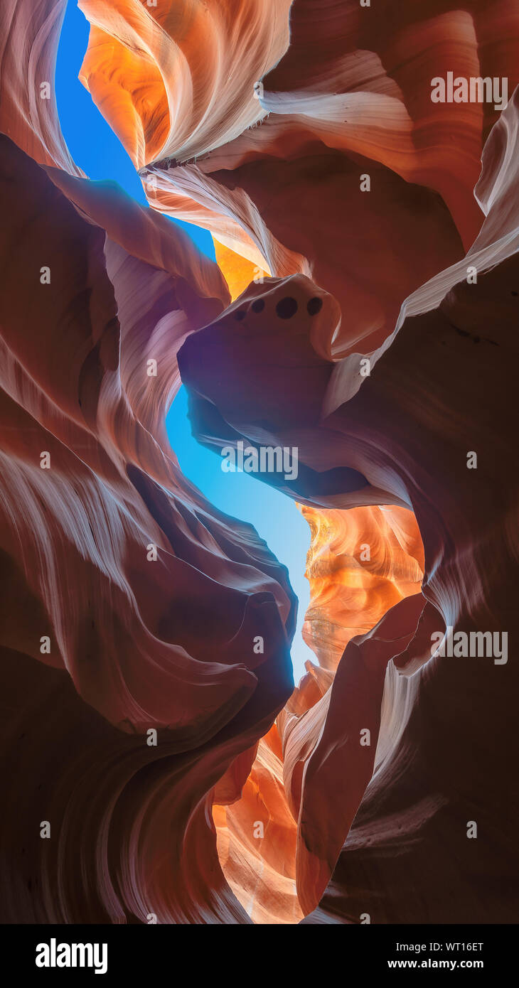 Antelope Canyon natural rock formation, Page, Arizona Banque D'Images
