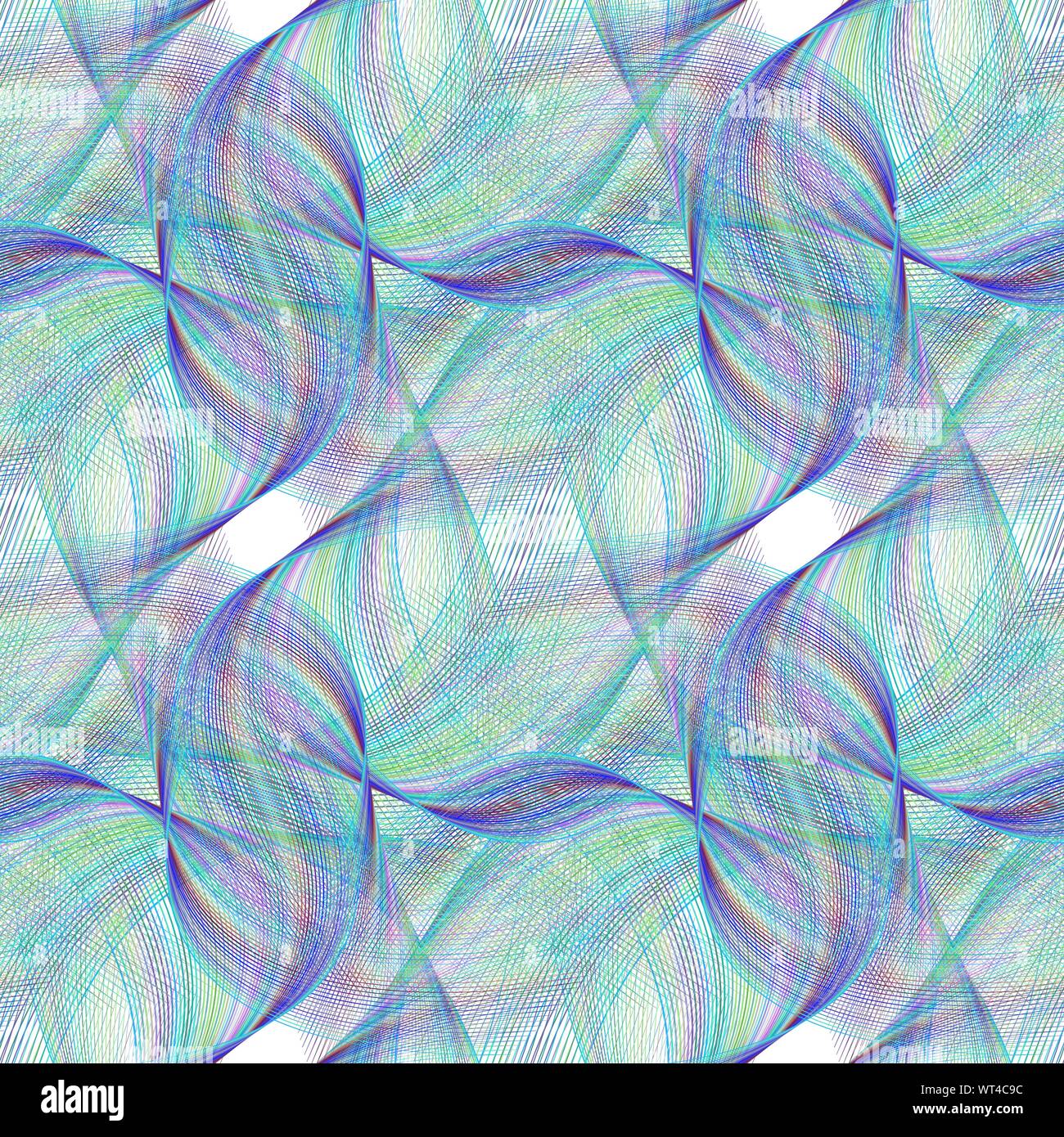 Seamless abstract pattern design fractale générée par ordinateur Illustration de Vecteur