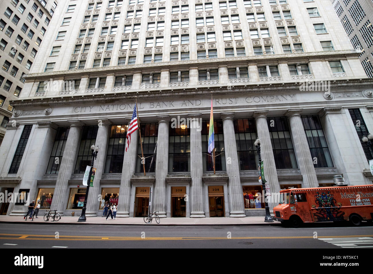 JW Marriott Hotel anciennement la city national bank and trust administration centrale Chicago Illinois USA Banque D'Images