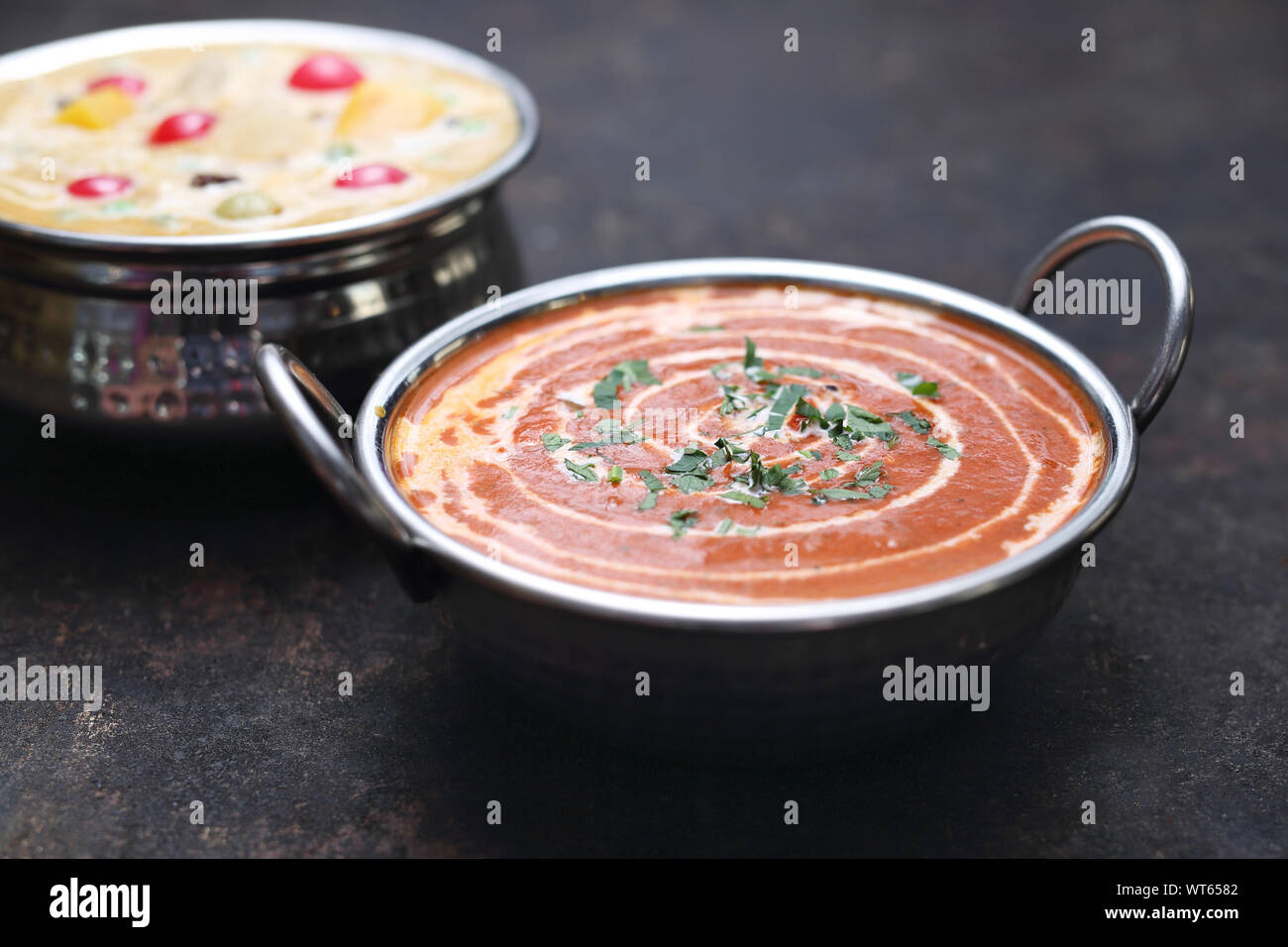 Tikka masala indien de la soupe. Soupe crème aromatique Banque D'Images