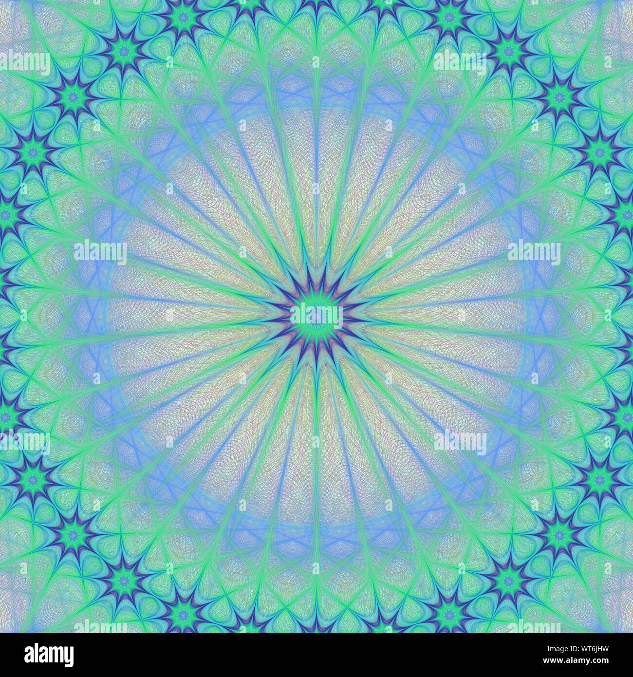 Abstract fractal mandala star vecteur conception - l'arrière-plan Illustration de Vecteur