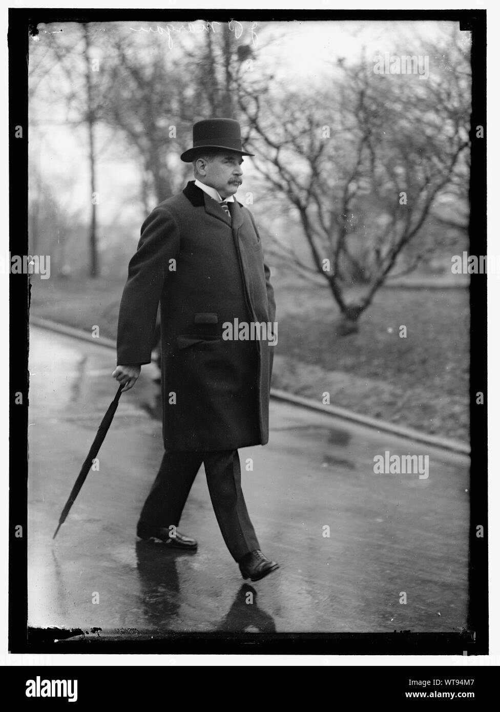 MORGAN, J. Pierpont, JR., laissant Maison Blanche Banque D'Images