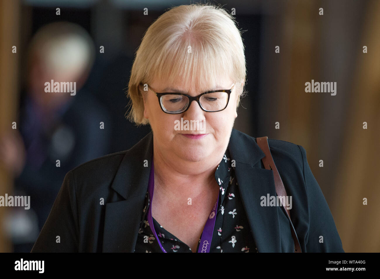 Édimbourg, Royaume-Uni. 5 Septembre 2019. Photo: Johann Lamont MSP - Glasgow scènes de Holyrood avant les premiers ministres les questions reviennent à la chambre après le congé d'été. Crédit : Colin Fisher/Alay Live News Banque D'Images