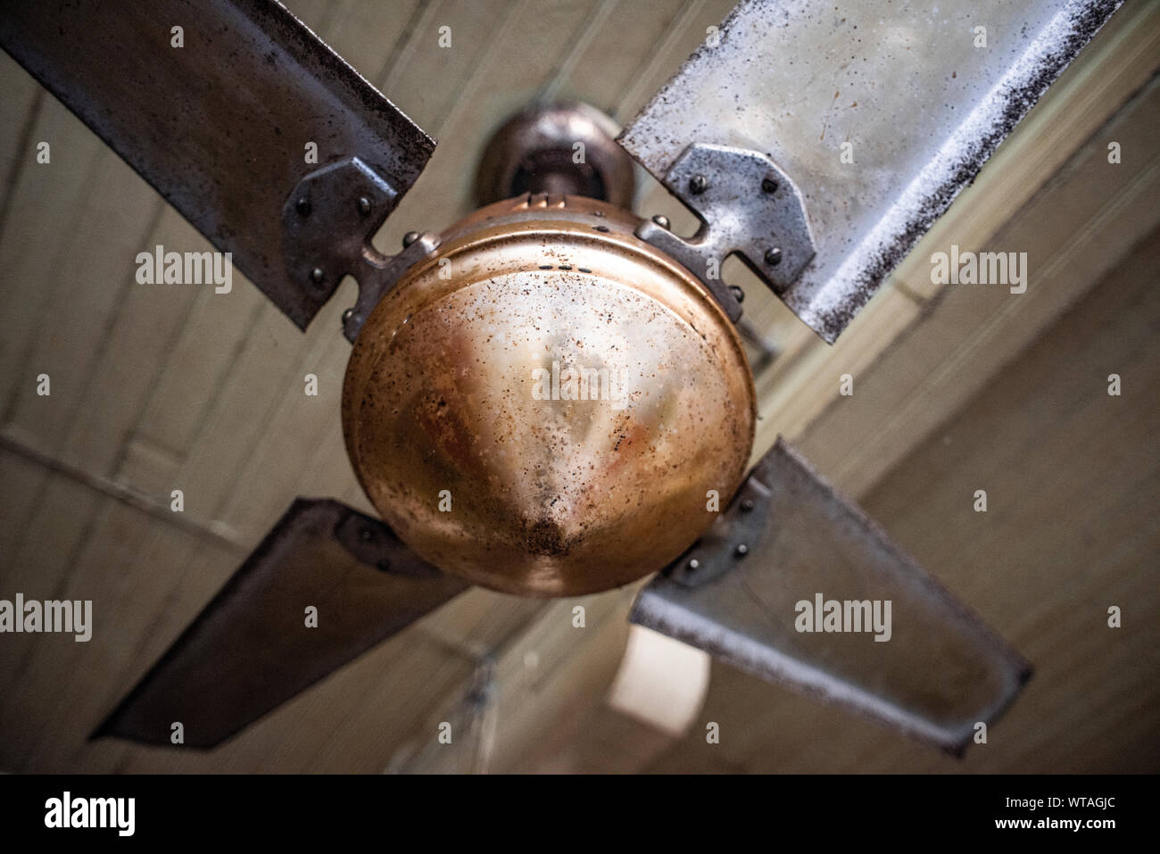 Vintage ventilateur de plafond Banque D'Images
