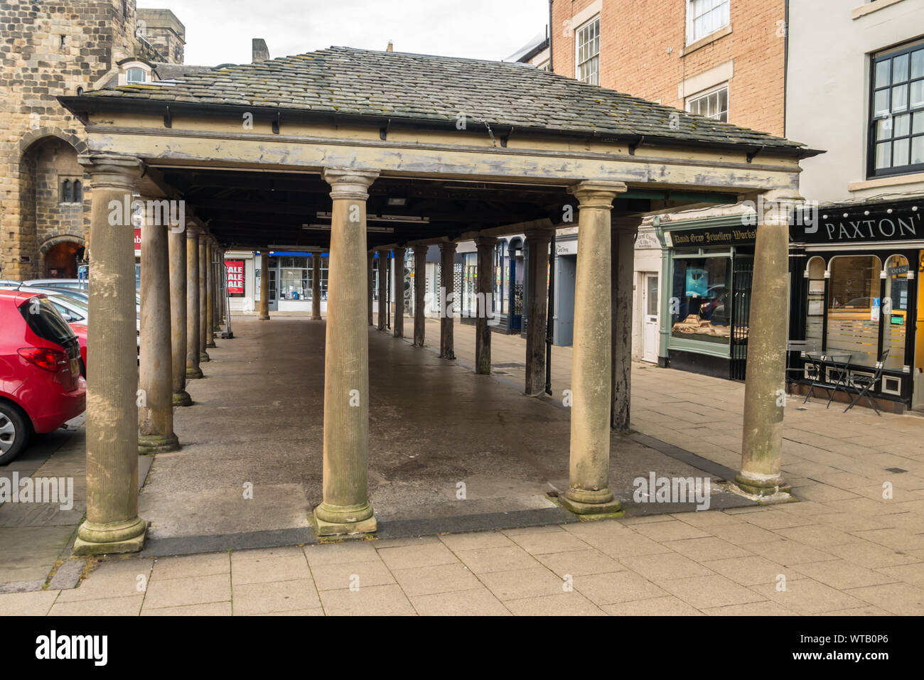 Place du marché de Hexham à Hexham, Northumberland Banque D'Images