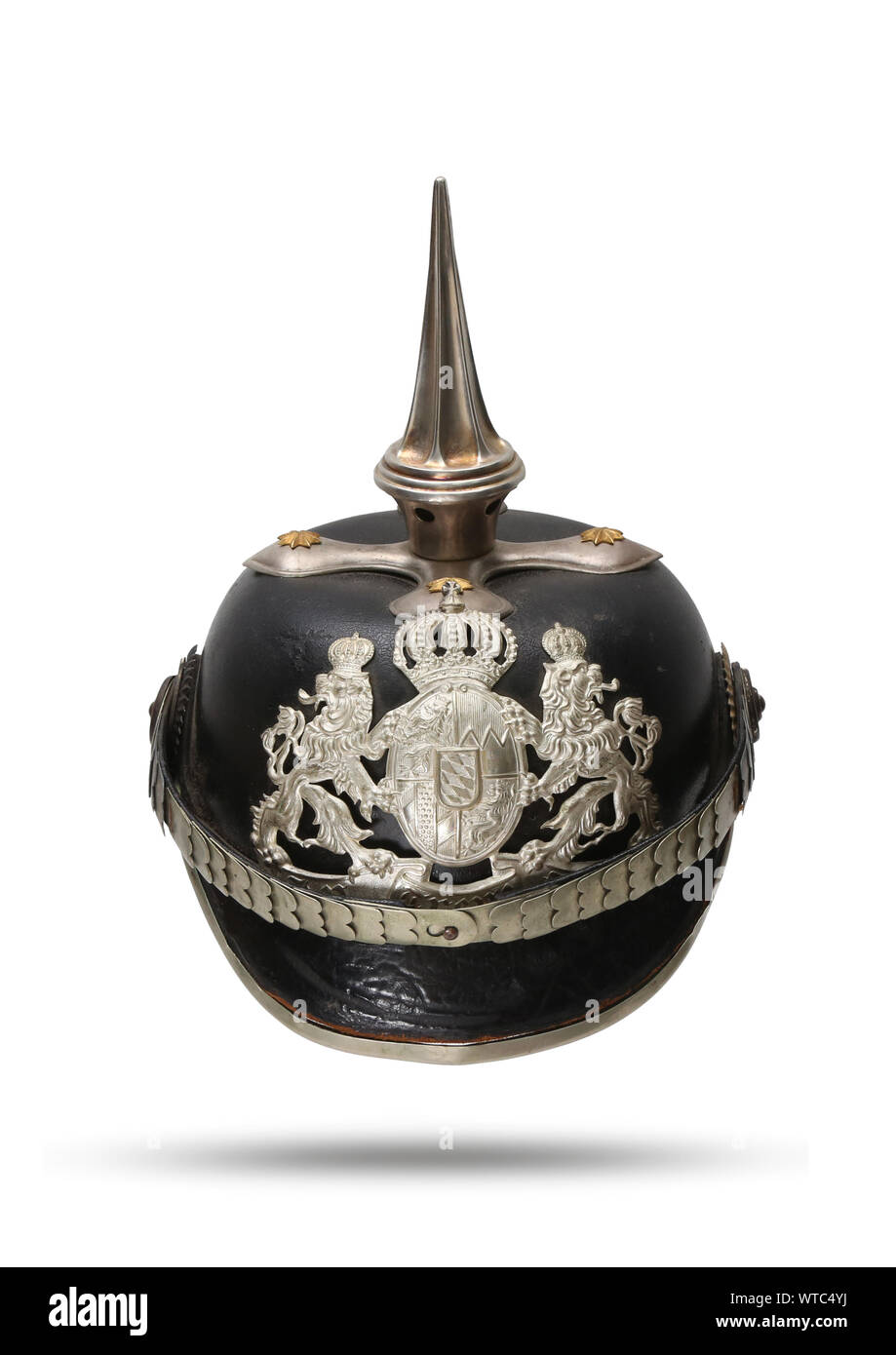(Modèle 1896/1914) bavarois Bayerisches casque Pickelhaube pour Feldartill - 7. - Regt. Prinz-Regent Luitpold, München, I. Armee-Korps. Le casque a Banque D'Images
