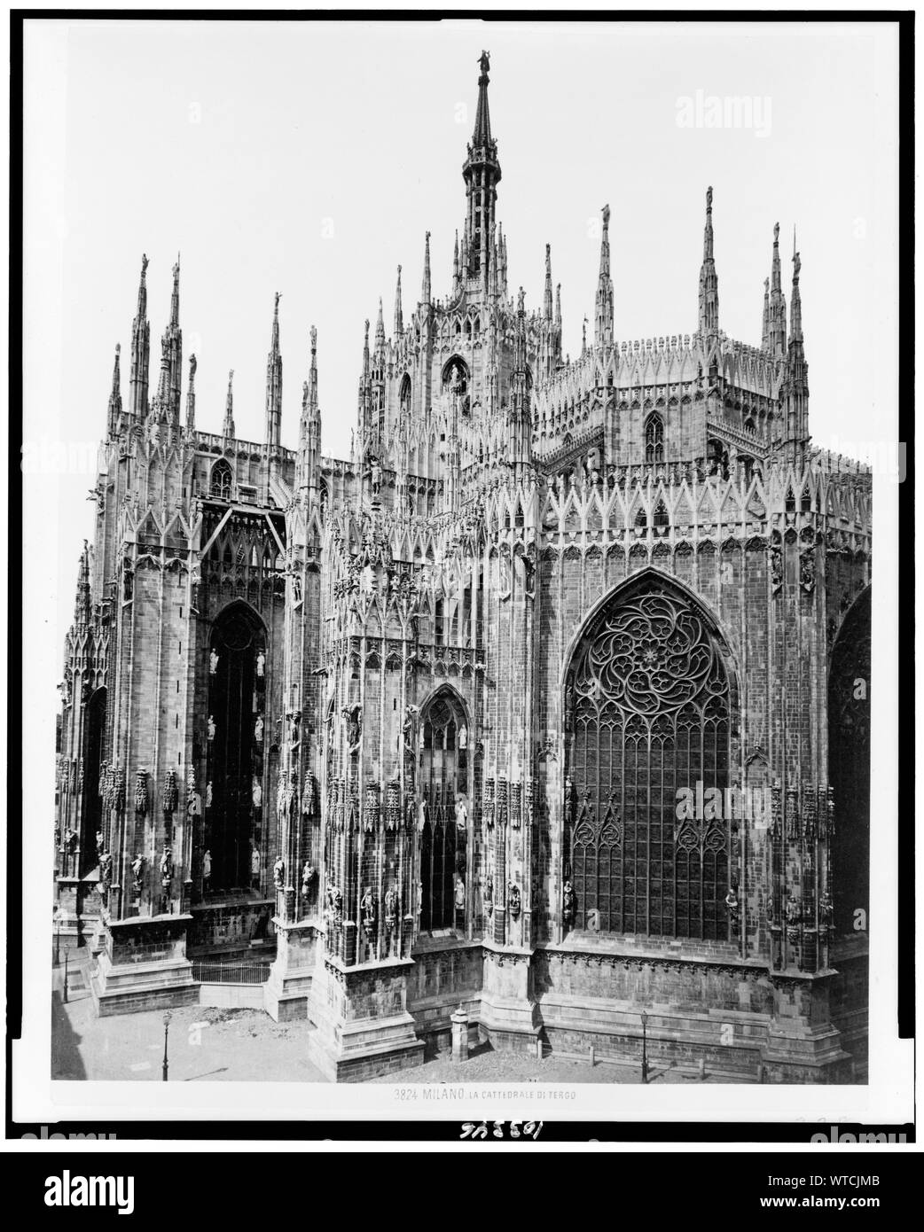 Milano. La Cattedrale di tergo Banque D'Images