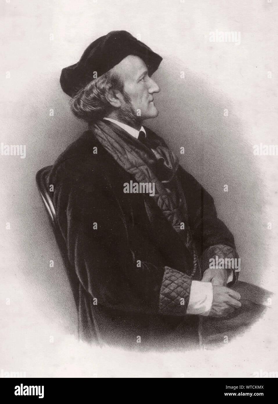 Wilhelm Richard Wagner (1813 - 1883) était un compositeur, directeur de théâtre, orchestre, et polémiste qui est principalement connu pour ses opéras Banque D'Images
