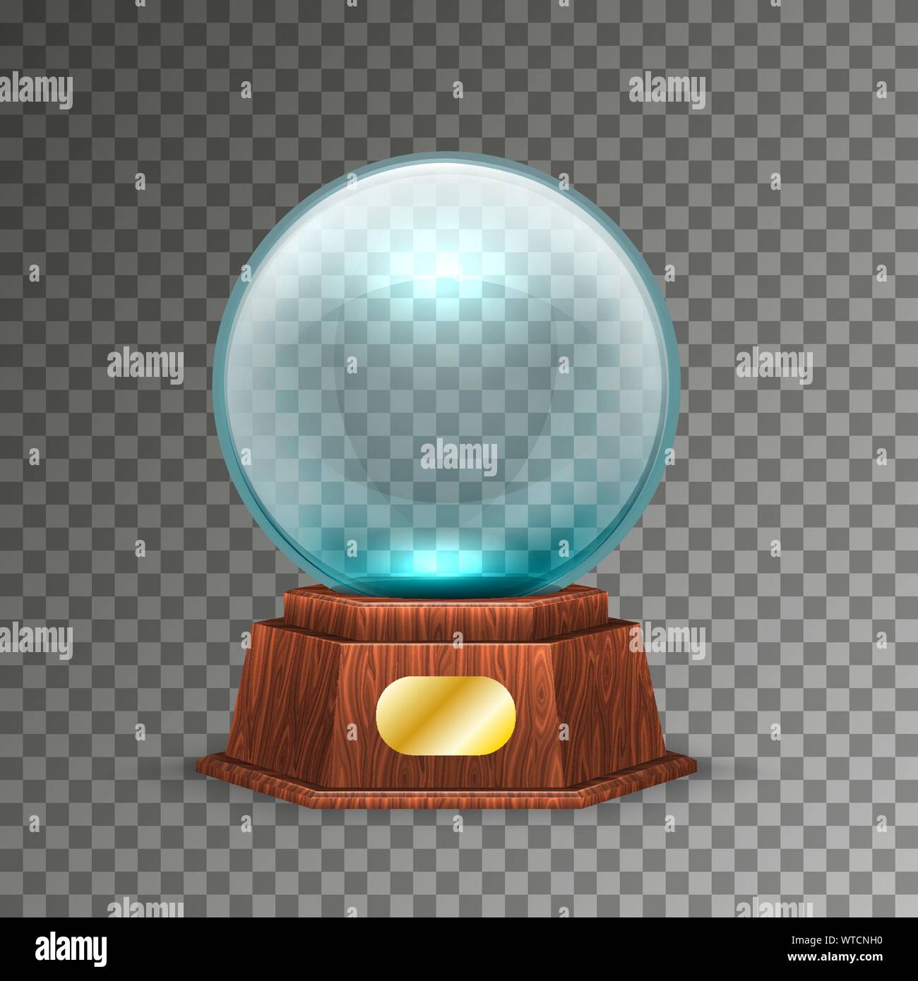 Magic isolés ou boule de cristal sur transparent Illustration de Vecteur