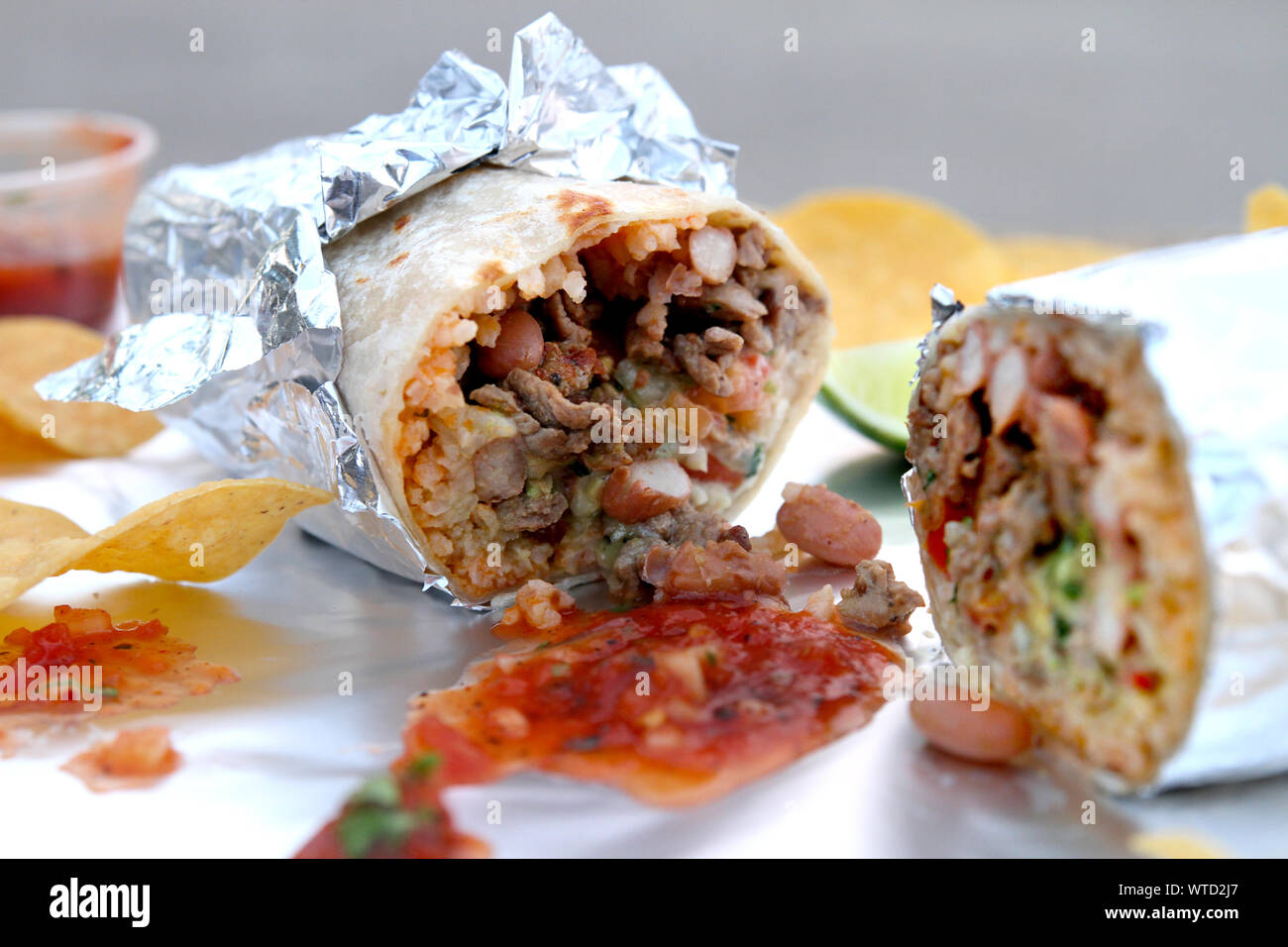 Style Californie Burrito Banque D'Images