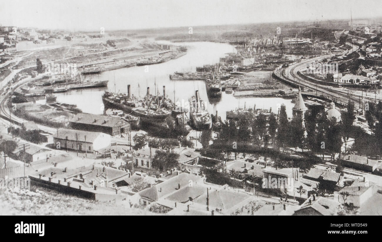 Le port de Sébastopol, la principale base de la mer Noire. Les Allemands ont payé cher pour la capture de ce grand port, qu'ils entendaient faire de la po Banque D'Images