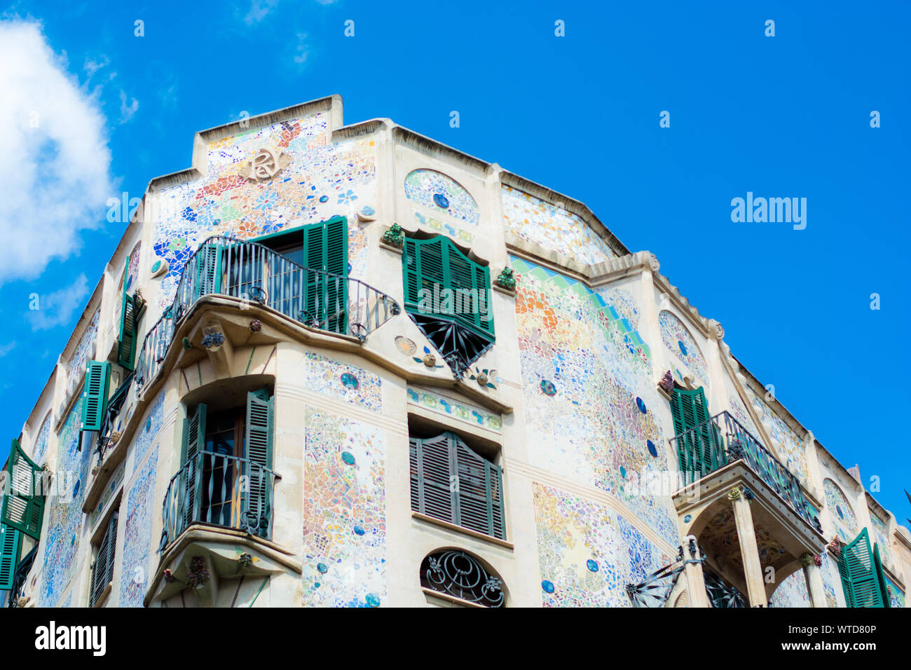Pouvez Forteza Rey, inspiré par Antoni Gaudi à Palma de Majorque, Espagne Banque D'Images