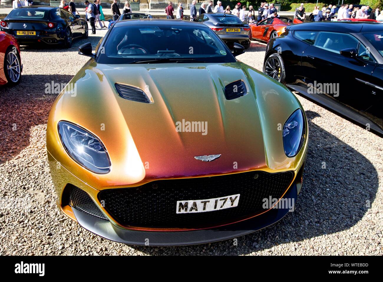 Aston Martin DBS Superleggera sur spectacle au 2019 Concours d'elégance à Blenheim Palace, le 8 septembre 2019 Banque D'Images