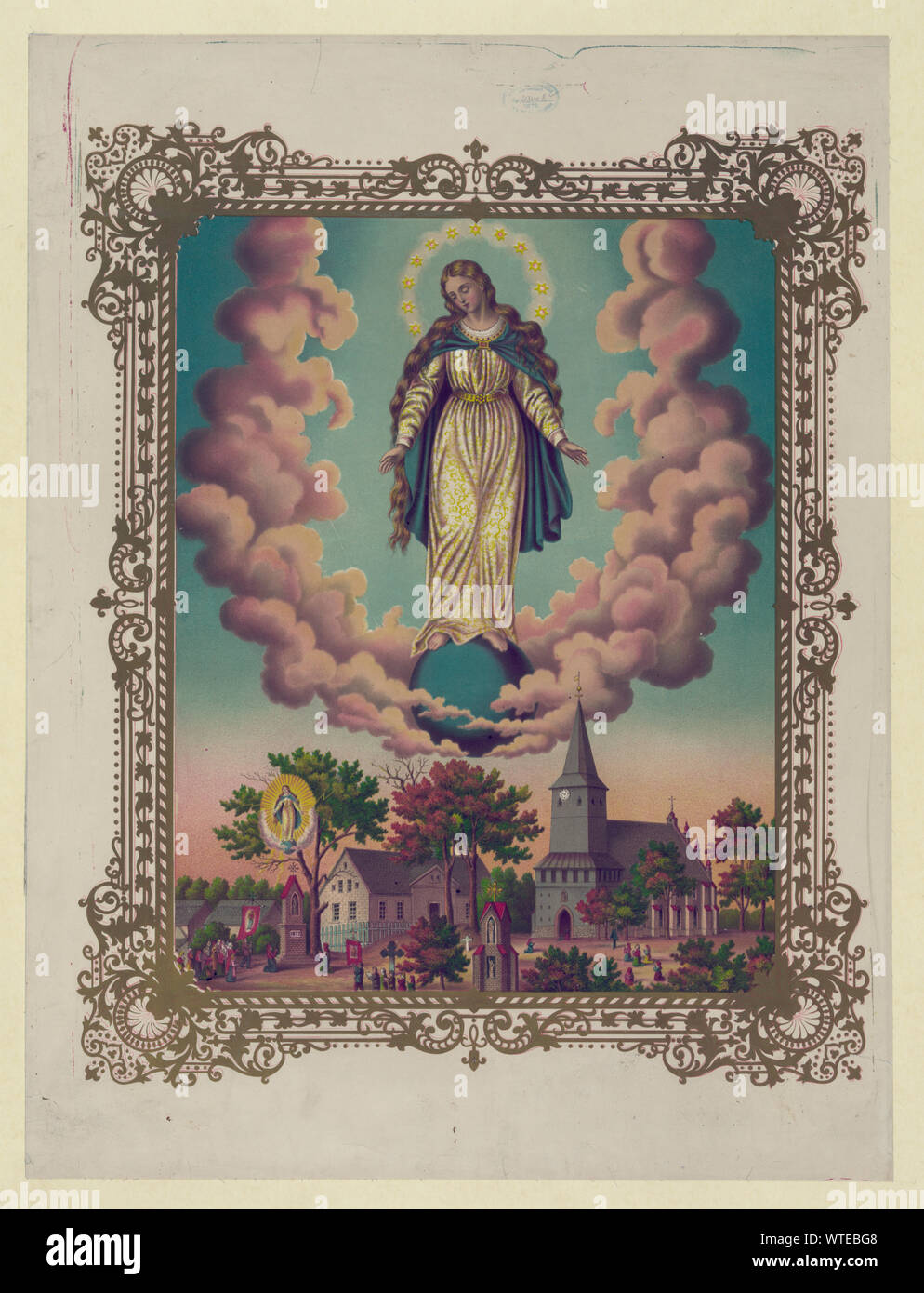 Manifestaions miraculeuse de la Vierge Marie Banque D'Images