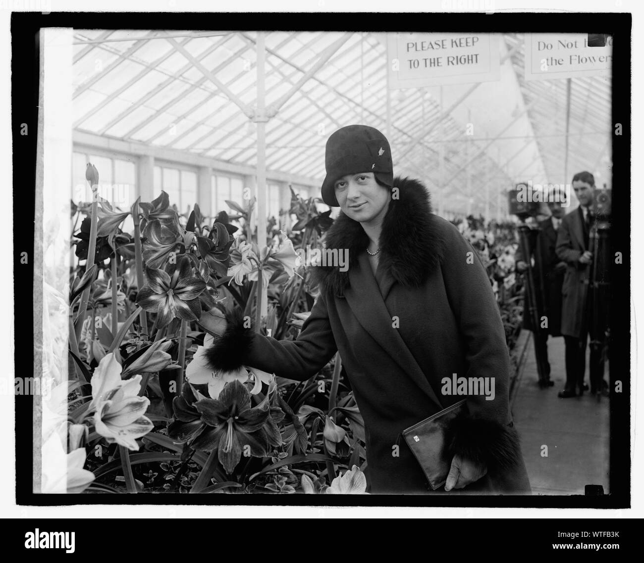 Mlle Jeanne Critziano à montrer de l'Amaryllis, 3/9/27 Banque D'Images