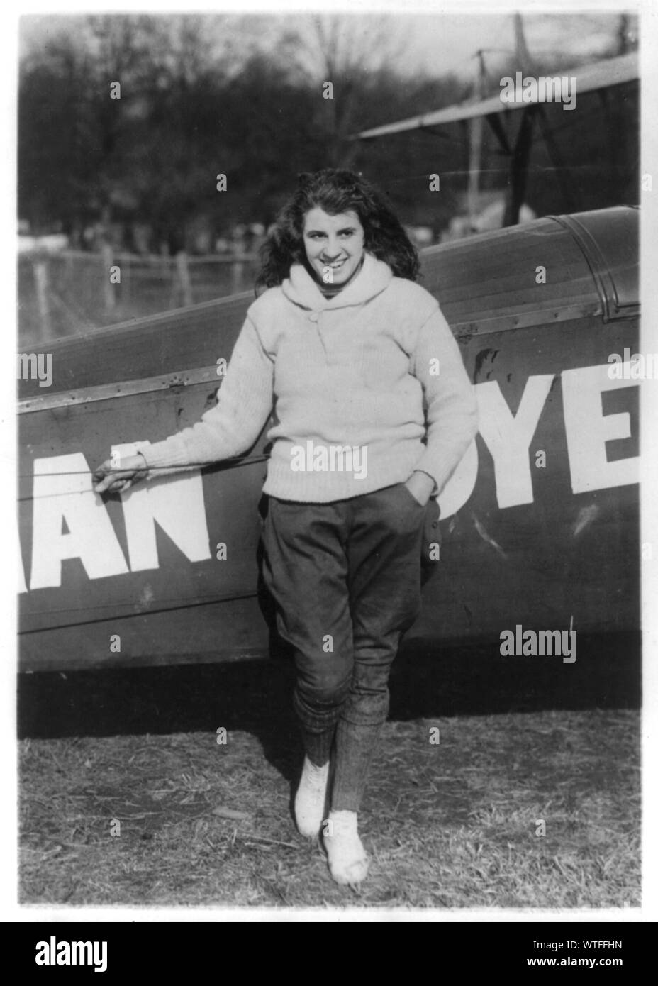 Mlle Lillian Boyer, antenne acrobat Banque D'Images