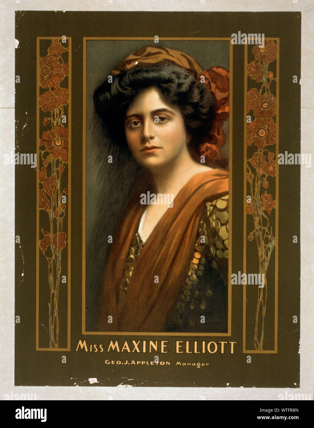 Mme Maxine Elliott 1 couleur d'impression : lithographie ; feuille 83 x 64 cm. (Format affiche) ; Banque D'Images