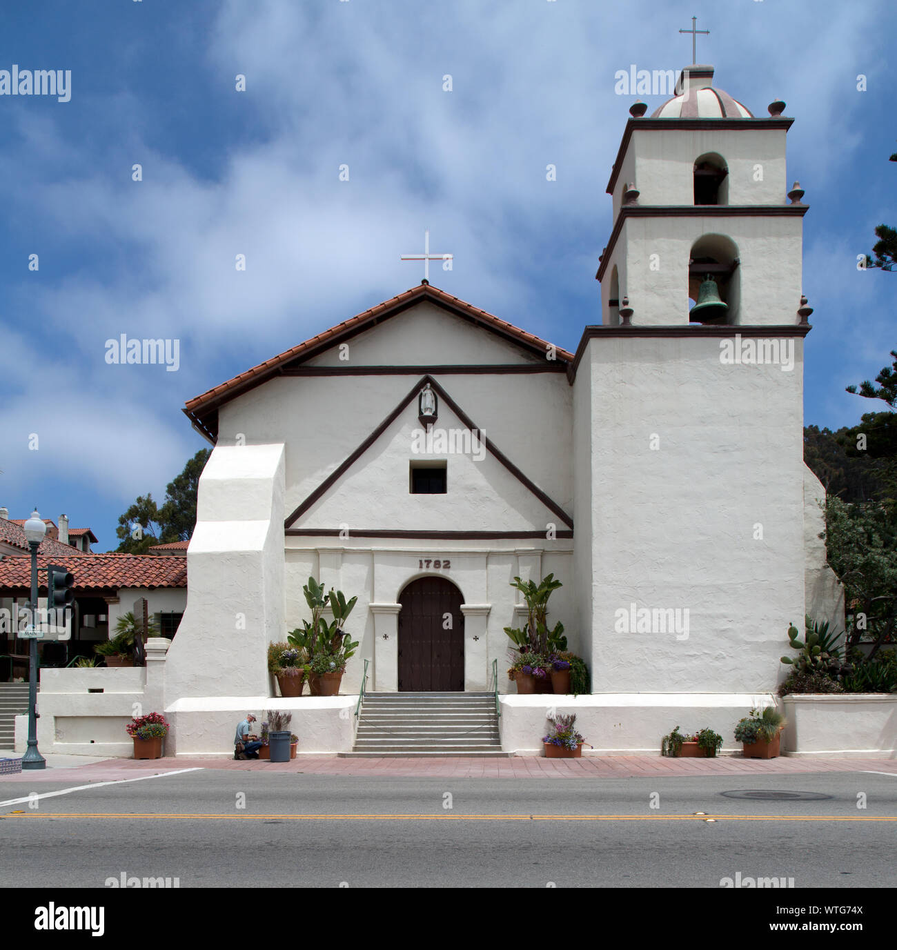 Mission San Buenaventura, Ventura, Californie Banque D'Images