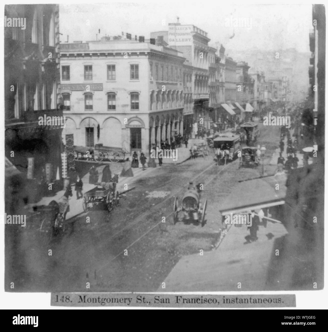 Montgomery Street, San Francisco, instantanée Banque D'Images