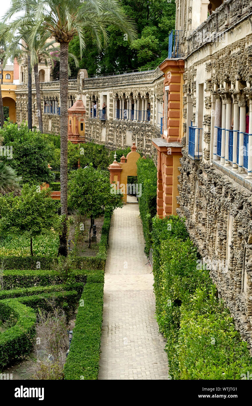 Alcazar, Séville, Espagne. Banque D'Images