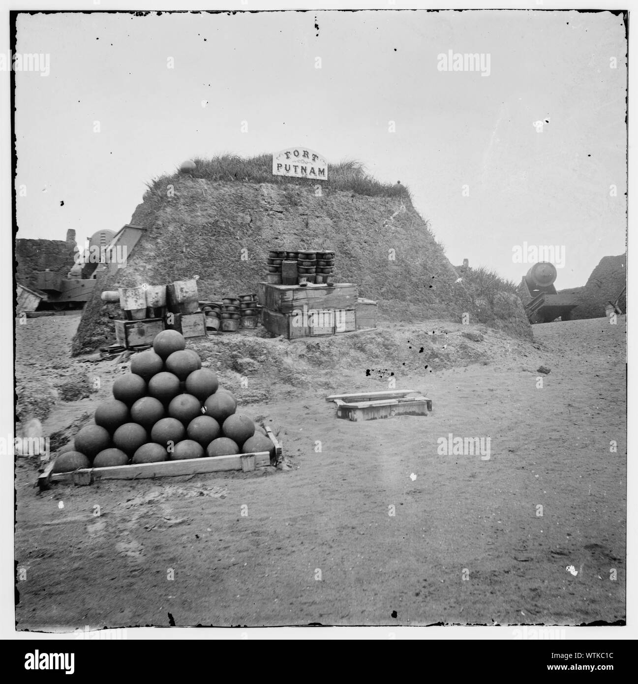 L'île Morris, L.C. (vue Plus de même la guerre civile sélectionné des photographies, 1861-1865 (Bibliothèque du Congrès) Banque D'Images