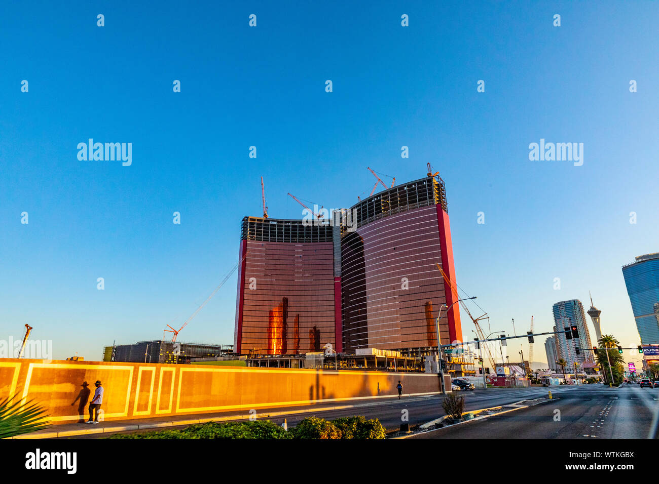 Sur le Strip à Las Vegas NEVADA USA Banque D'Images