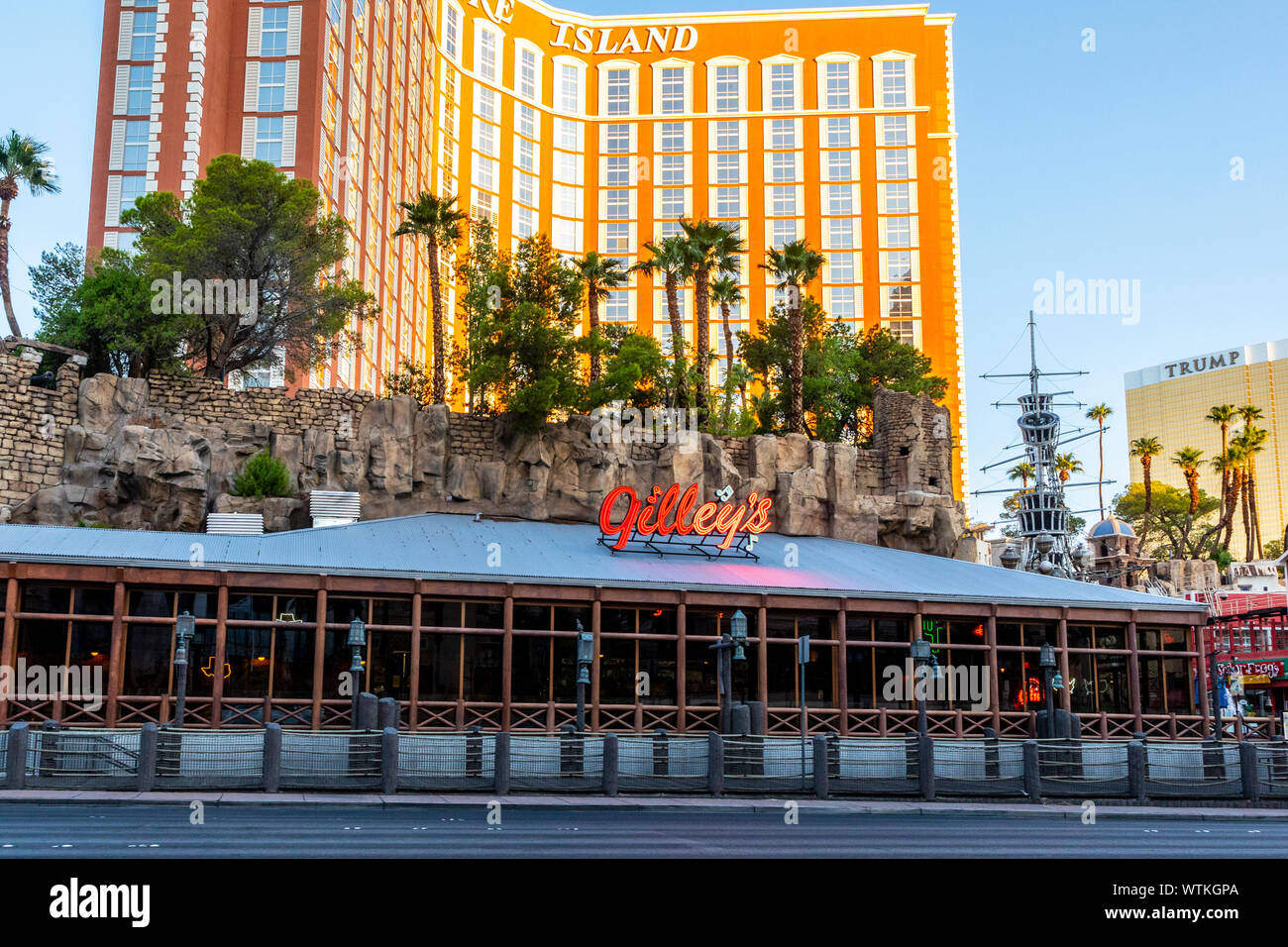 Gilley's de nuit sur le Strip à Las Vegas NEVADA USA Banque D'Images