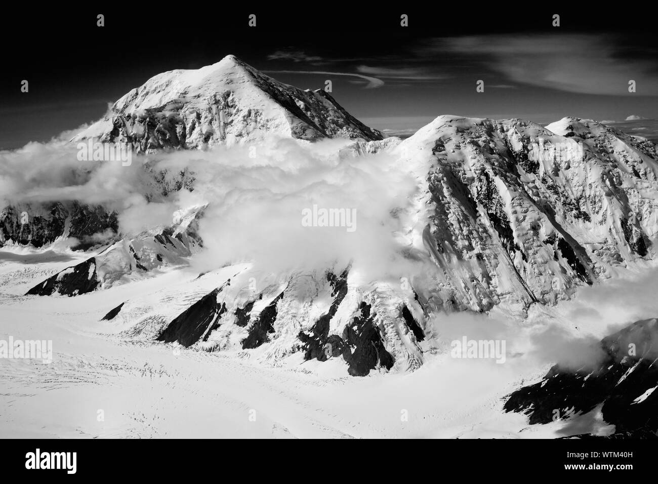 Le mont Foraker, Denali National Park, Alaska Banque D'Images