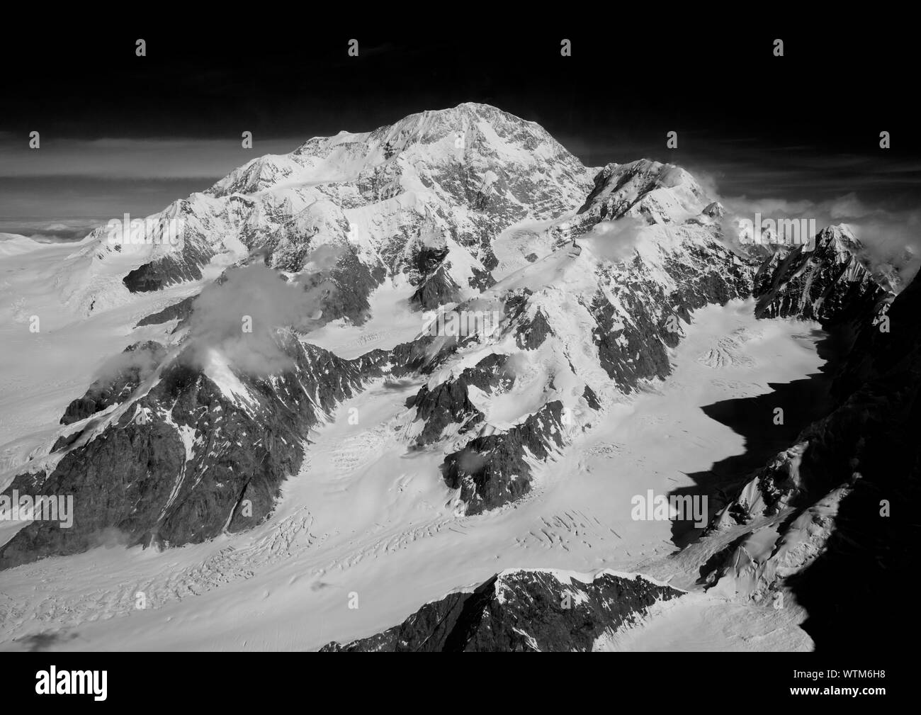 Le mont McKinley, Denali National Park, Alaska Banque D'Images