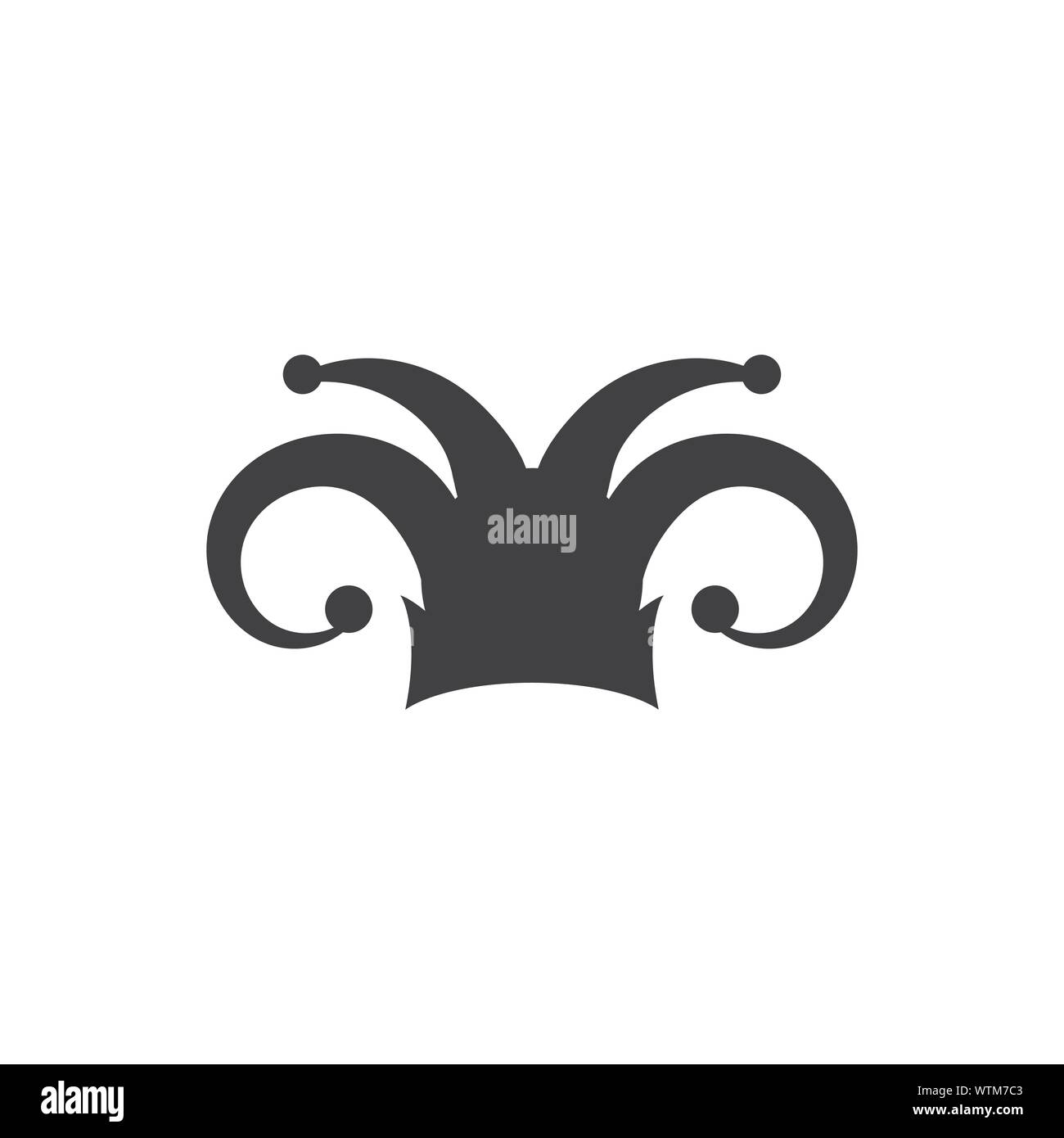 Chapeau arlequin stock illustration design template Illustration de Vecteur
