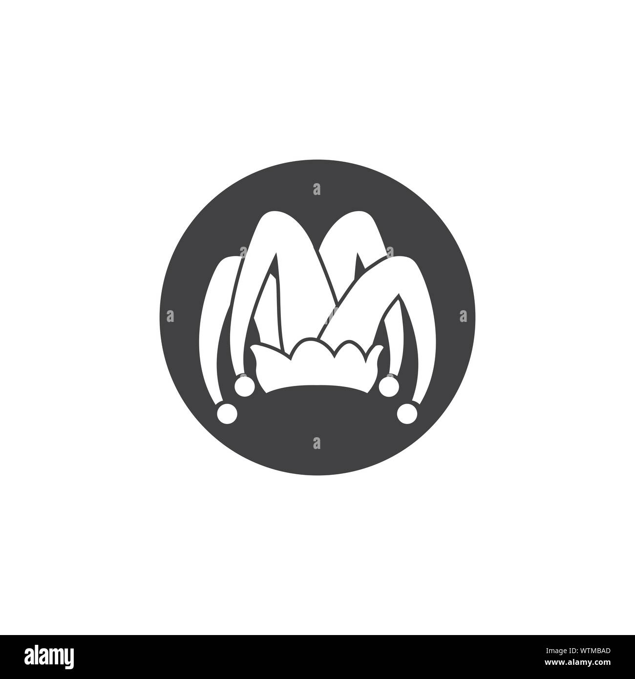 Chapeau arlequin stock illustration design template Illustration de Vecteur
