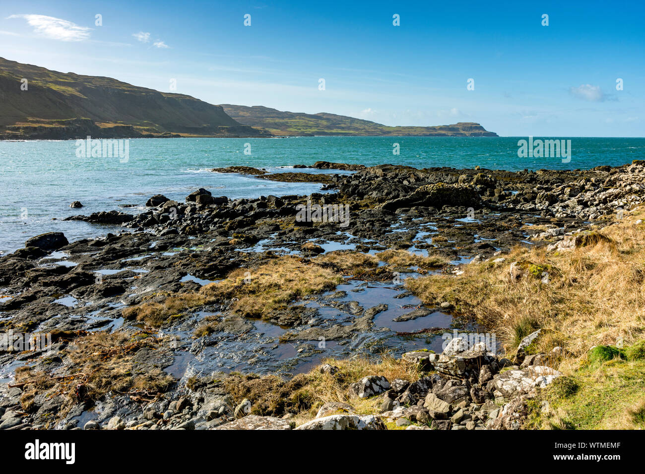 Treshnish Point sur Calgary Bay, Isle of Mull, Scotland, UK Banque D'Images