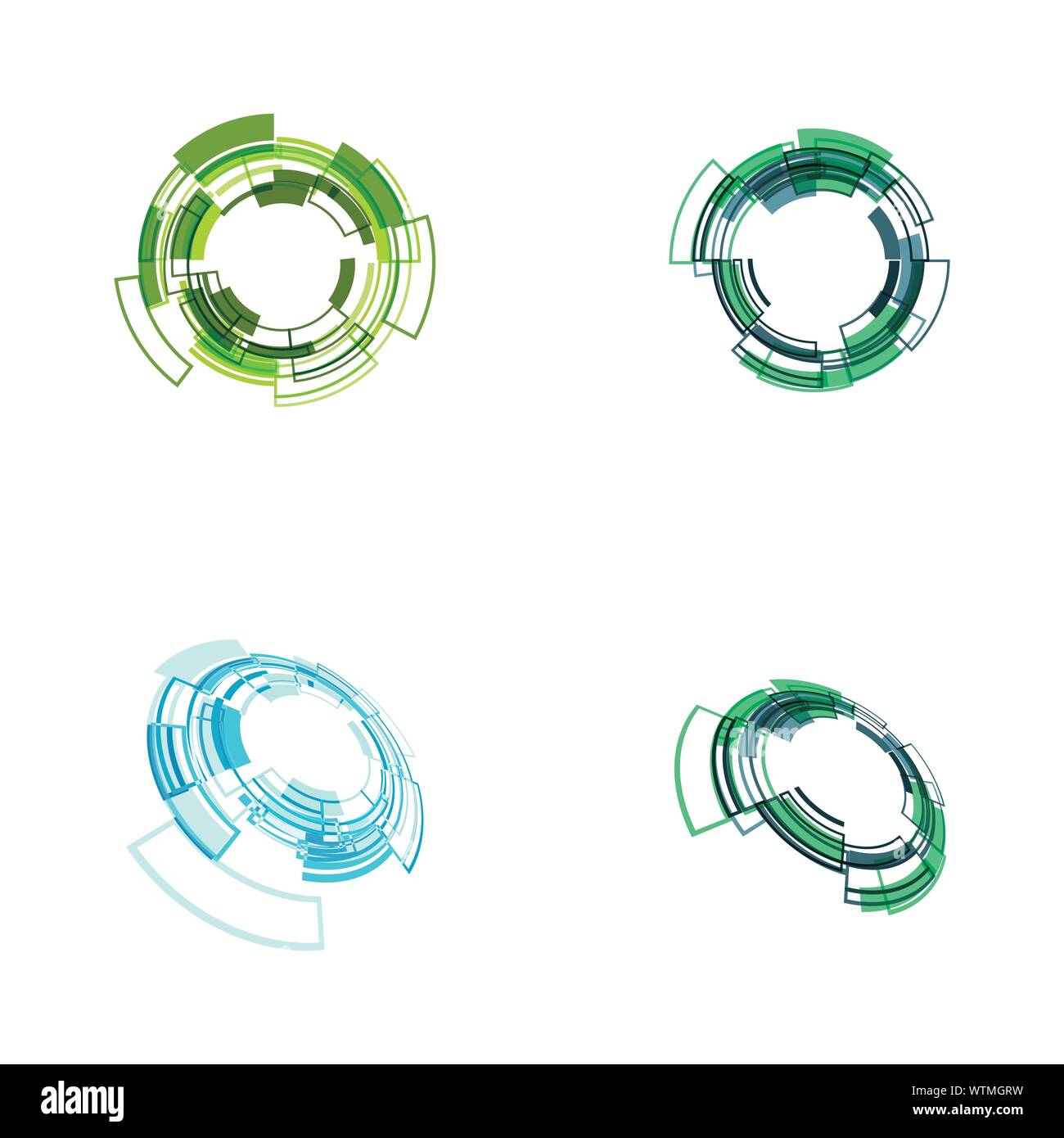 Icône vecteur techno cercle modèle de conception Illustration de Vecteur