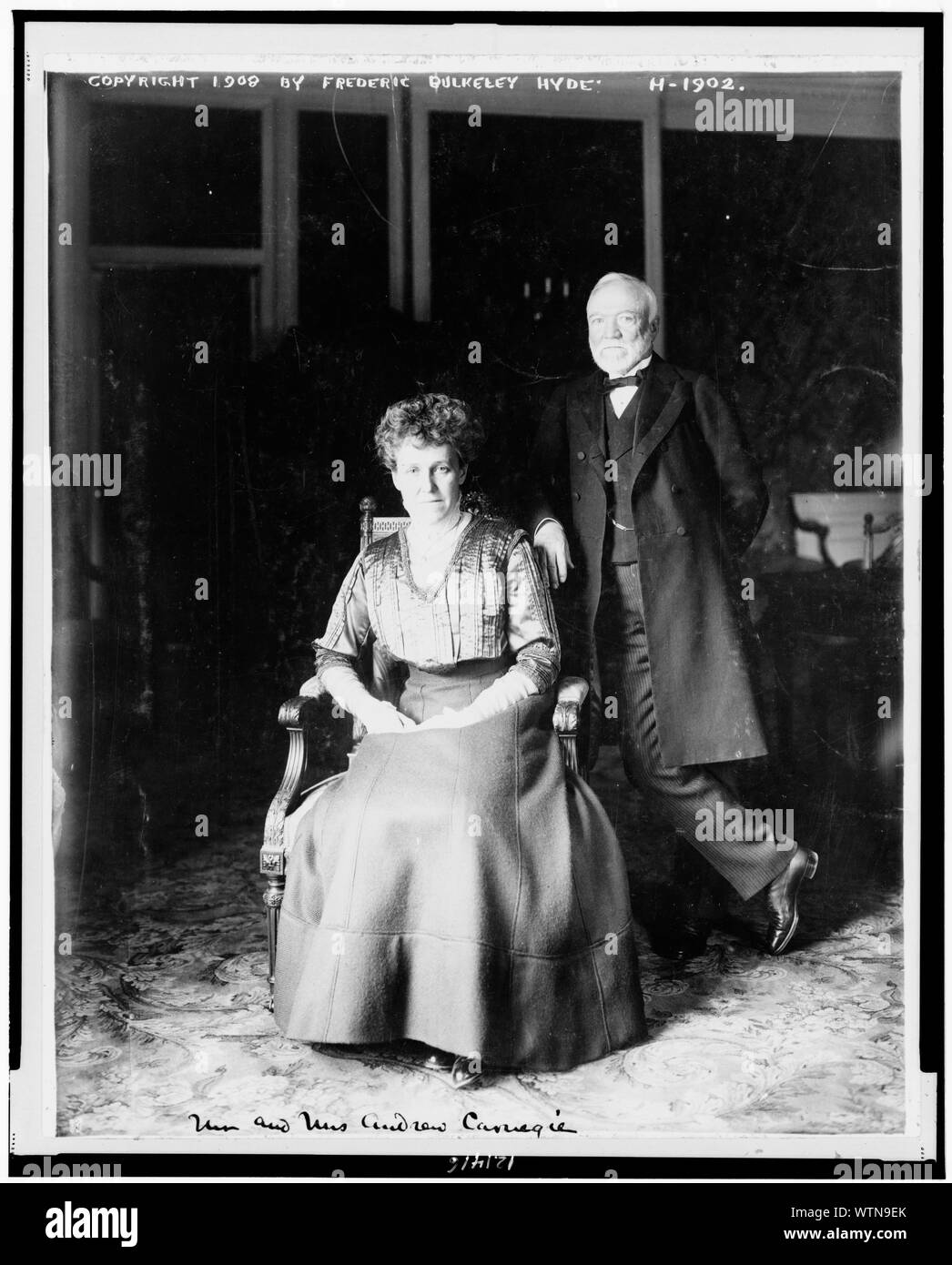 M. et Mme Andrew Carnegie Banque D'Images