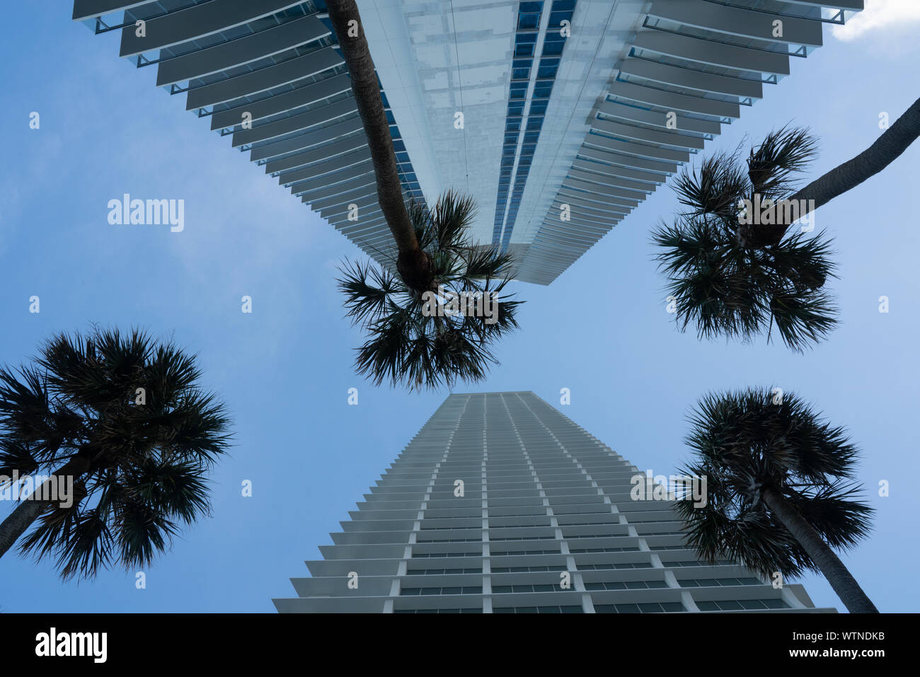 Sunny Isles, vue sur la ville. Banque D'Images