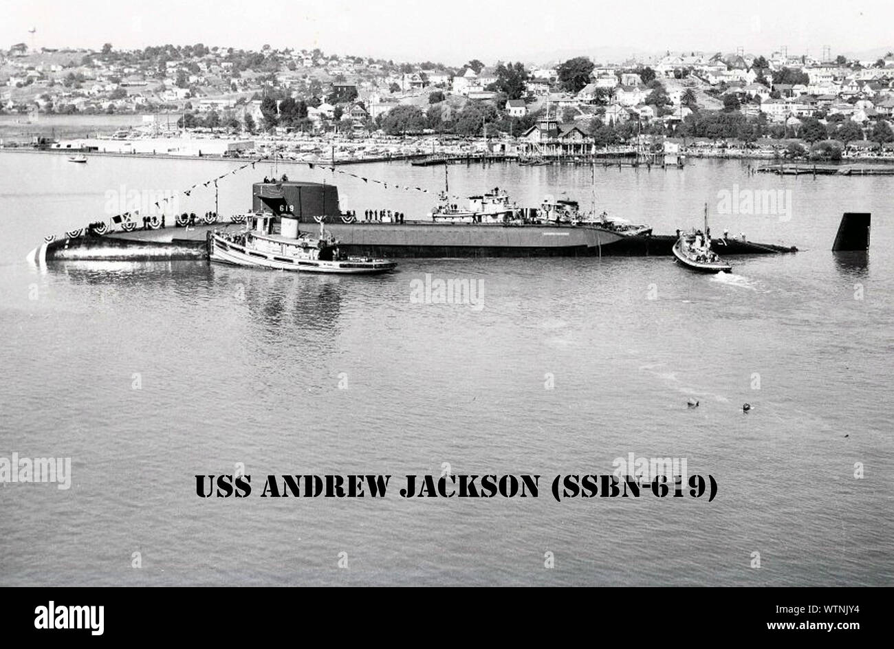 USS ANDREW JACKSON (SNLE-619) Banque D'Images