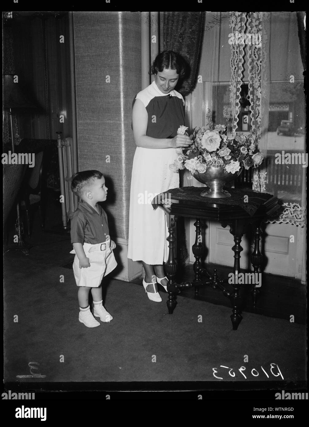 Mme Al Landon et John Cobb Landon Banque D'Images