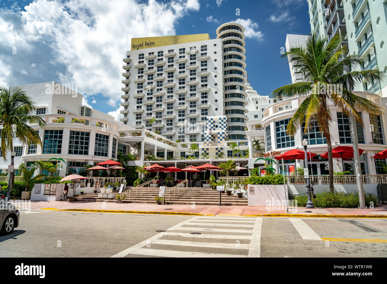 Miami Beach, Floride, USA - bâtiments de l'hôtel dans la région de South Beach precinct Banque D'Images