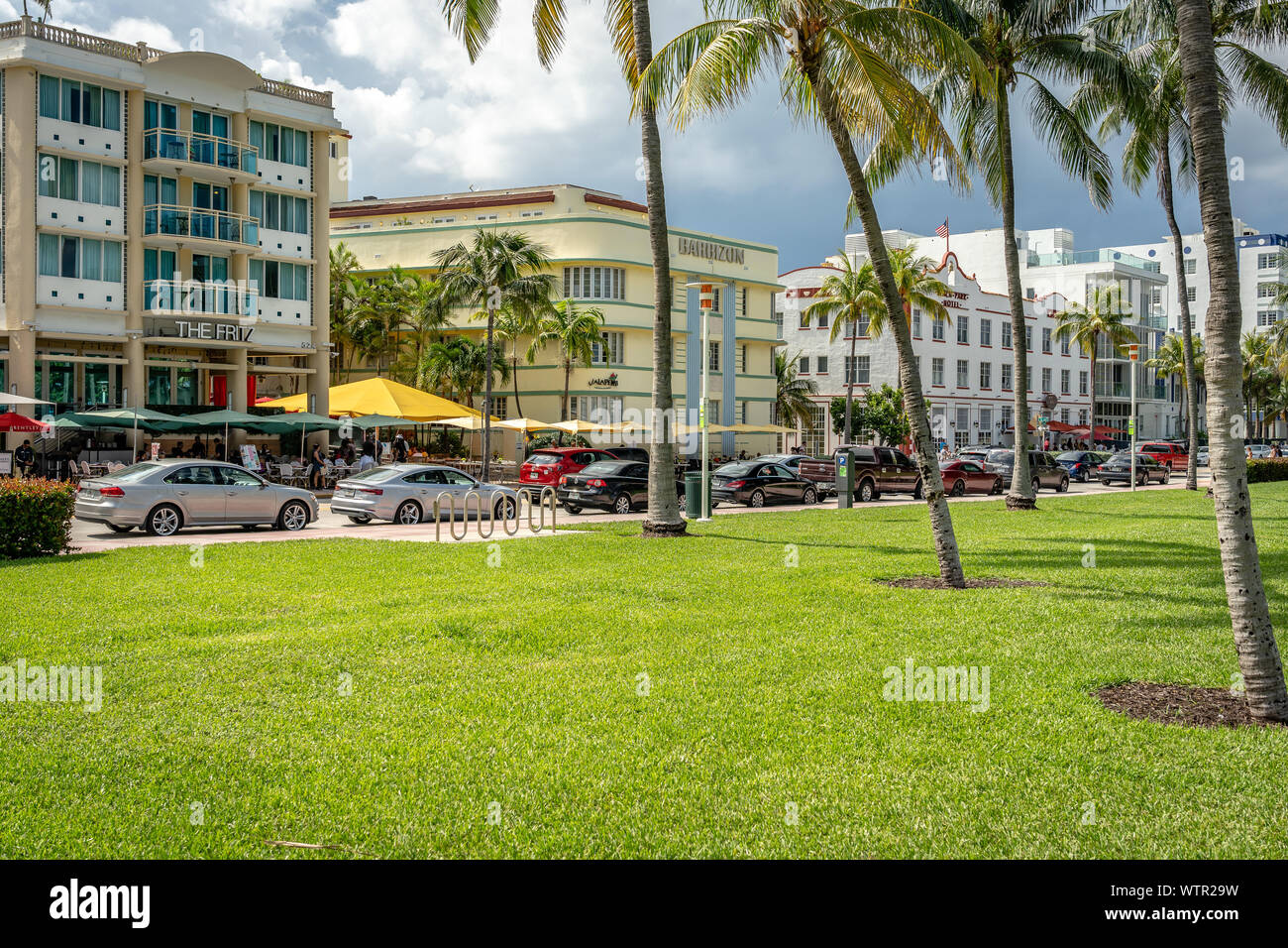 Miami Beach, Floride, USA - bâtiments historiques dans le quartier South Beach Banque D'Images