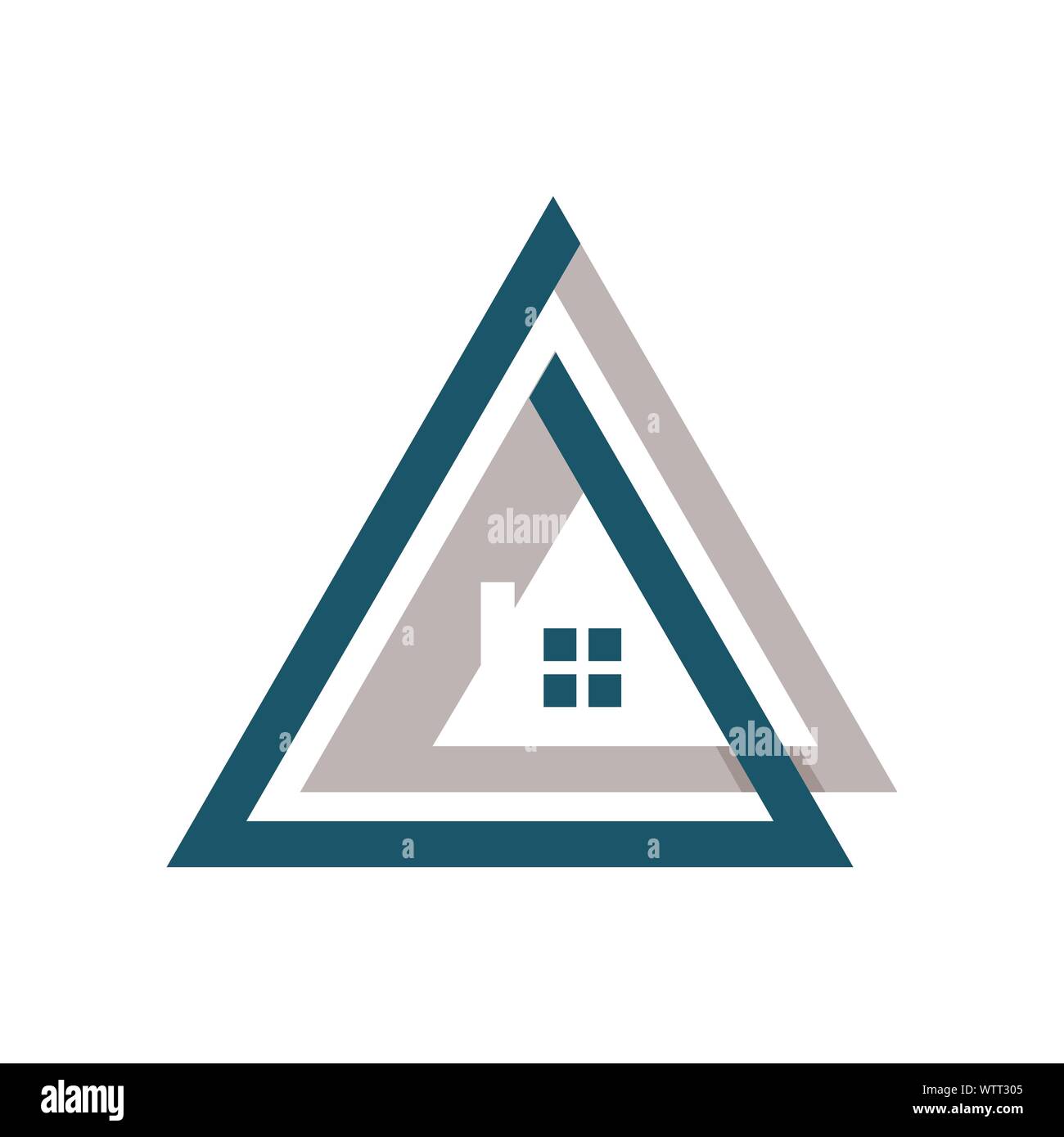 L'architecture du bâtiment d'accueil appartement maison immo symbole vecteur conception de logo Illustration de Vecteur