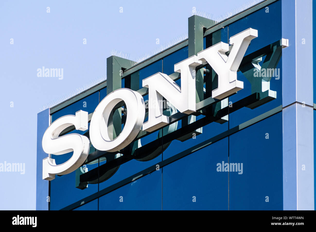 Sep 9, 2019 San Mateo / CA / USA - Sony Sony signe au divertissement interactif des bureaux dans la Silicon Valley ; Sony Corporation est un Japonais multinati Banque D'Images