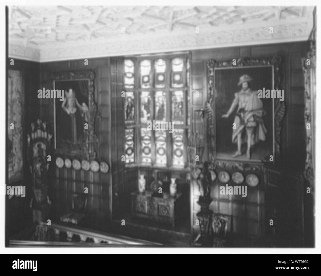 Mme Louis Brugiere, résidence à Newport, Rhode Island. Banque D'Images