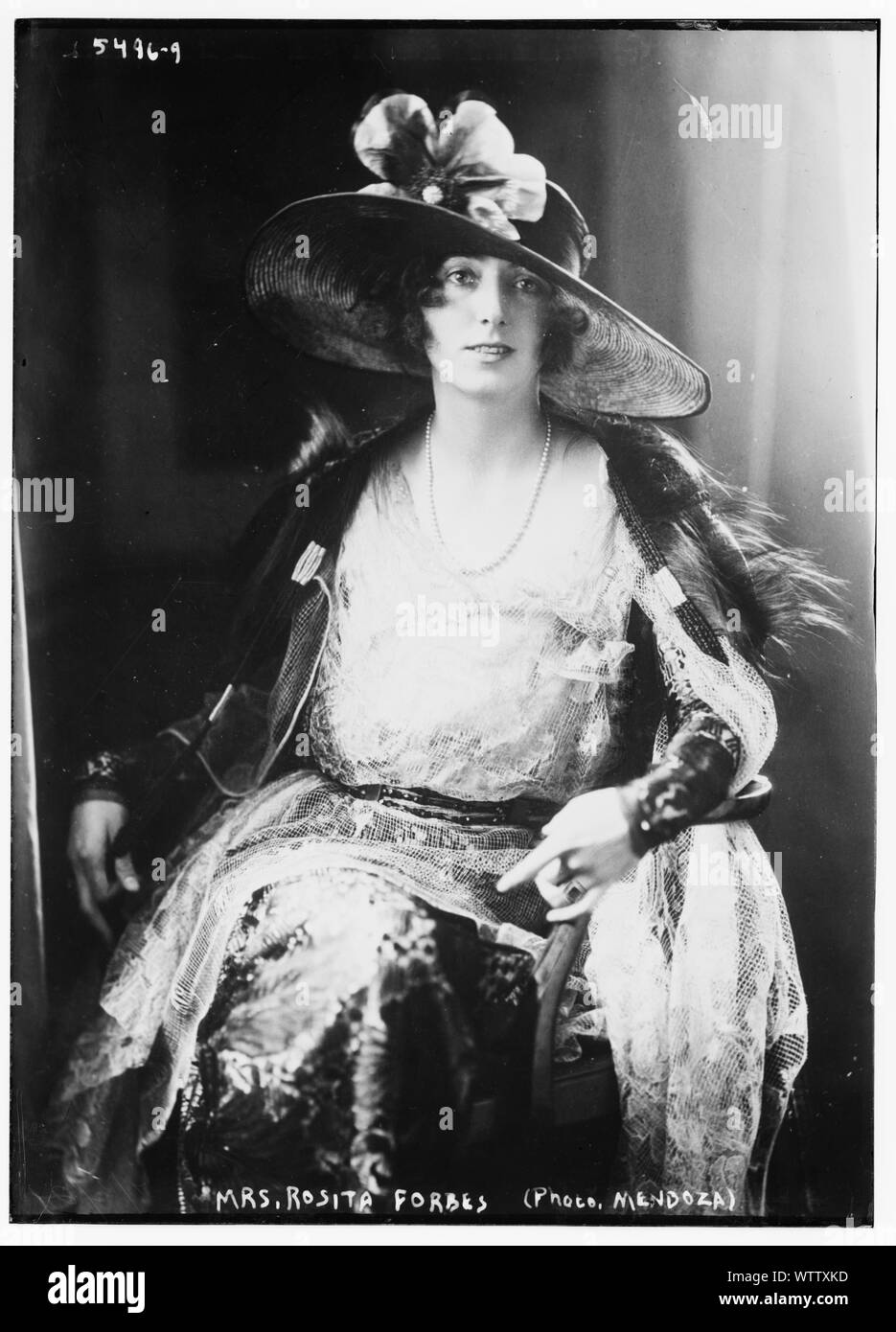 Mme Rosita Forbes / Photo Mendoza Banque D'Images