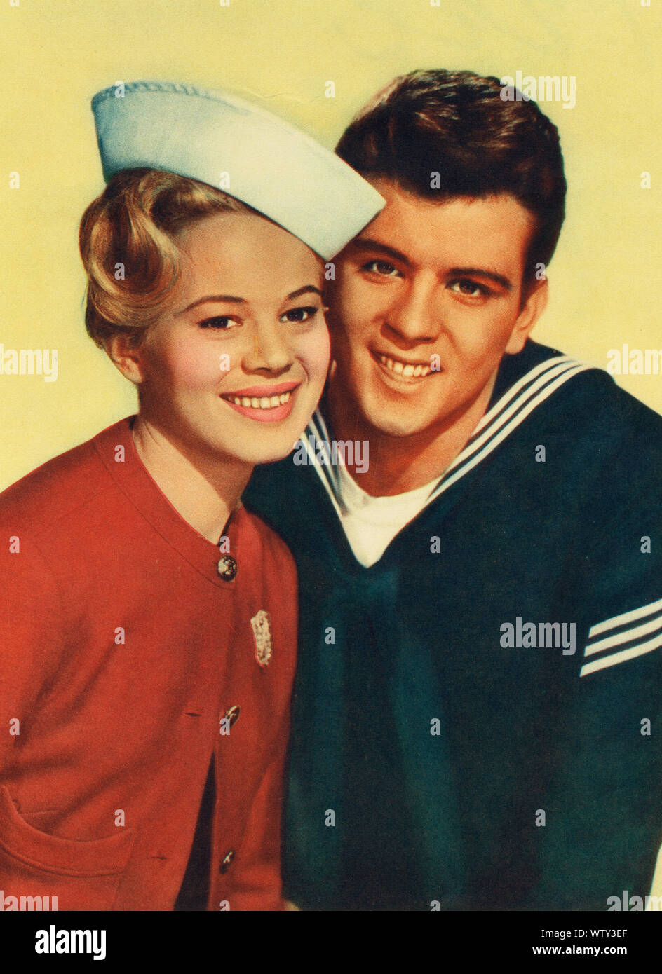 L'amour dans un bocal aka Blonde, süß und sehr, USA, 1961 de l'influenza aviaire, Regie : Jack Sher, acteurs : Tommy Sands, Toby Michaels, Fabian Banque D'Images