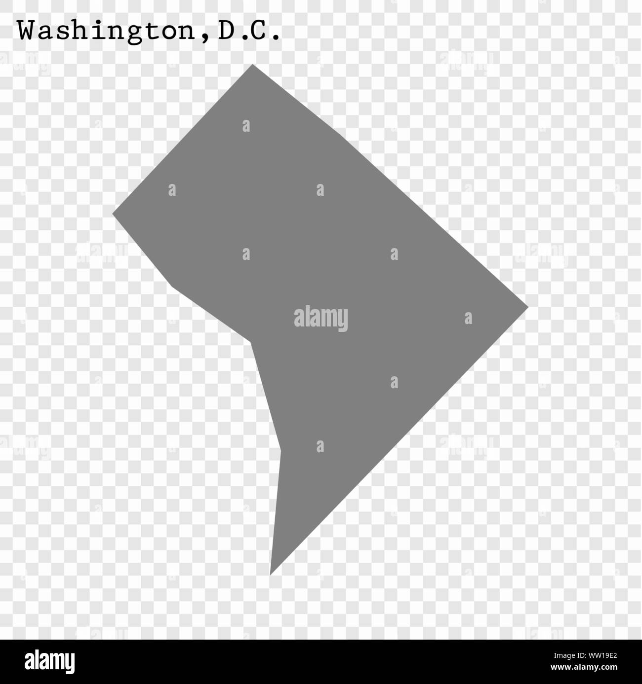 Carte de haute qualité La ville de Washington. vector illustration Illustration de Vecteur