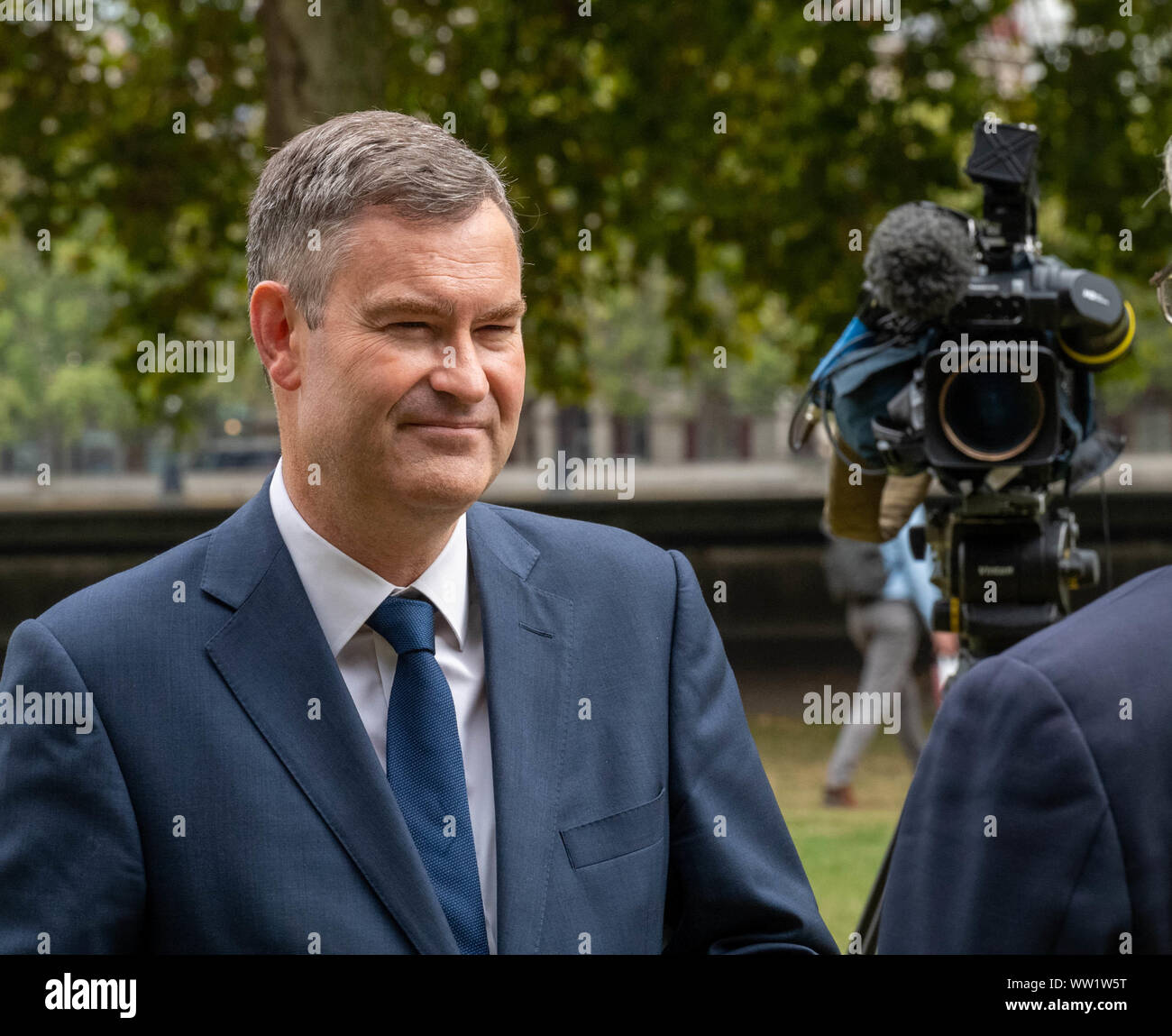 Londres, Royaume-Uni. Sep 12, 2019. David Gauke MP, interviewés à Westminster London UK Crédit : Ian Davidson/Alamy Live News Banque D'Images