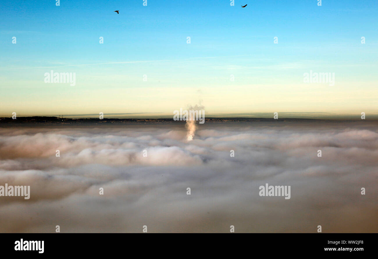 Huddersfield inversion cloud Banque D'Images