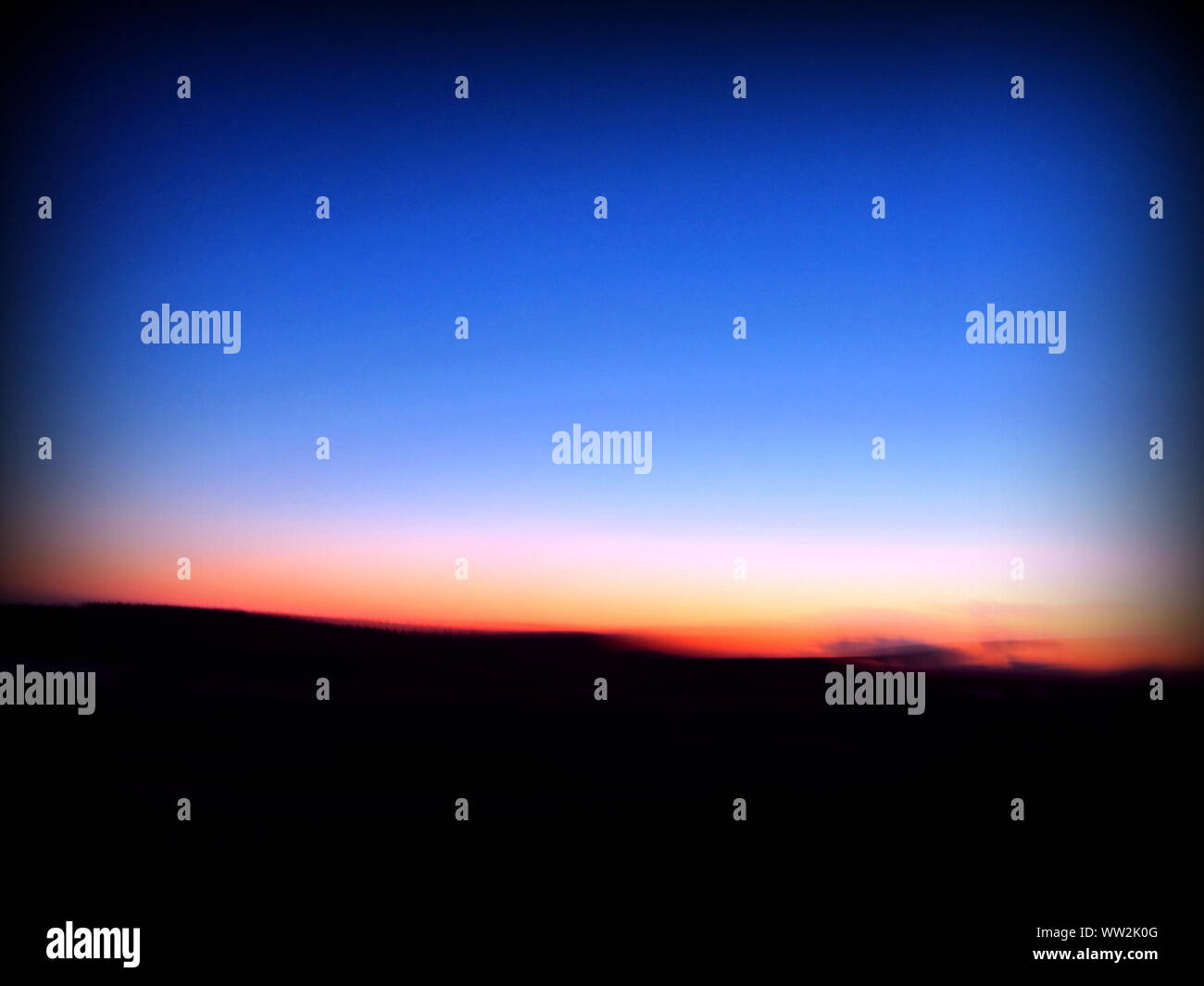image paysage de lever de soleil floue en arrière-plan de mouvement Banque D'Images